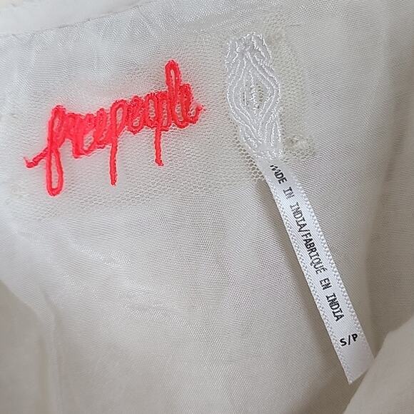 Free People Boho Lace Rhinestone Embroidered Dress - Picture 6 of 8